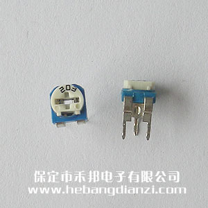 203 臥式藍白可調電阻 20K