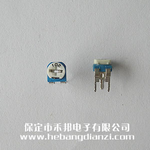 102 臥式藍白可調電阻 1K