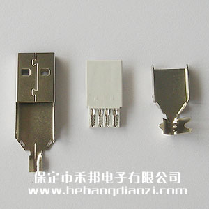 USB-A插頭焊線三件套