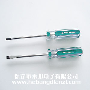 一字改錐6*100(優質)	 十字改錐6*100(優質)