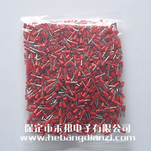 VE管型端子 E1008 內孔徑1.4 紅色