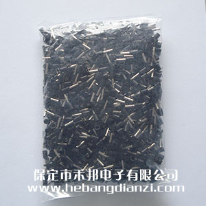 VE管型端子 E2508 內孔徑2.3 黑色