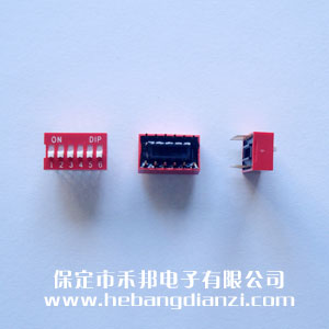 6P撥碼開(kāi)關(guān) 臺(tái)產(chǎn)  平撥