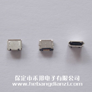 Micro USB座  全貼焊式
