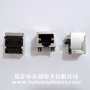 RJ45臥式網口座 短體