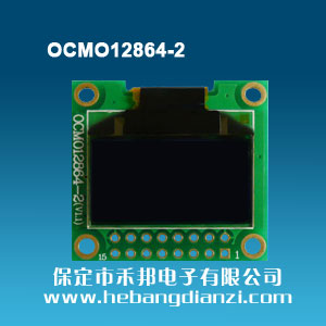 OCMO12864-2黑底藍字